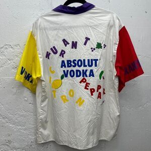 Vintage Keiko Absolut Vodka Promo Citrus Currant Peppar Colorblock Bowling Style